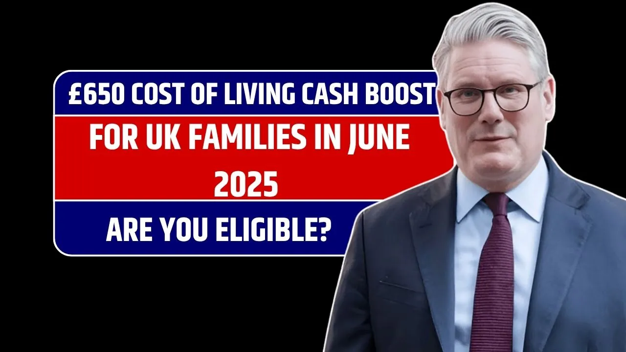 £650 Cost of Living Cash Boost