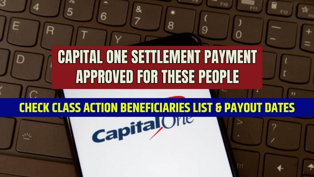 Capital One settlement payment