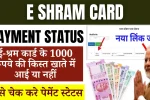 E Shram Card Payment Status