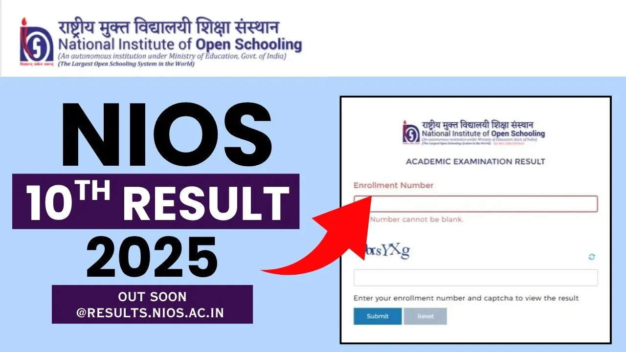 NIOS 10th Result 2025