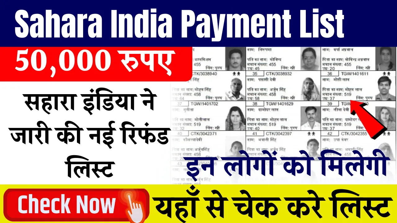 Sahara India Payment List